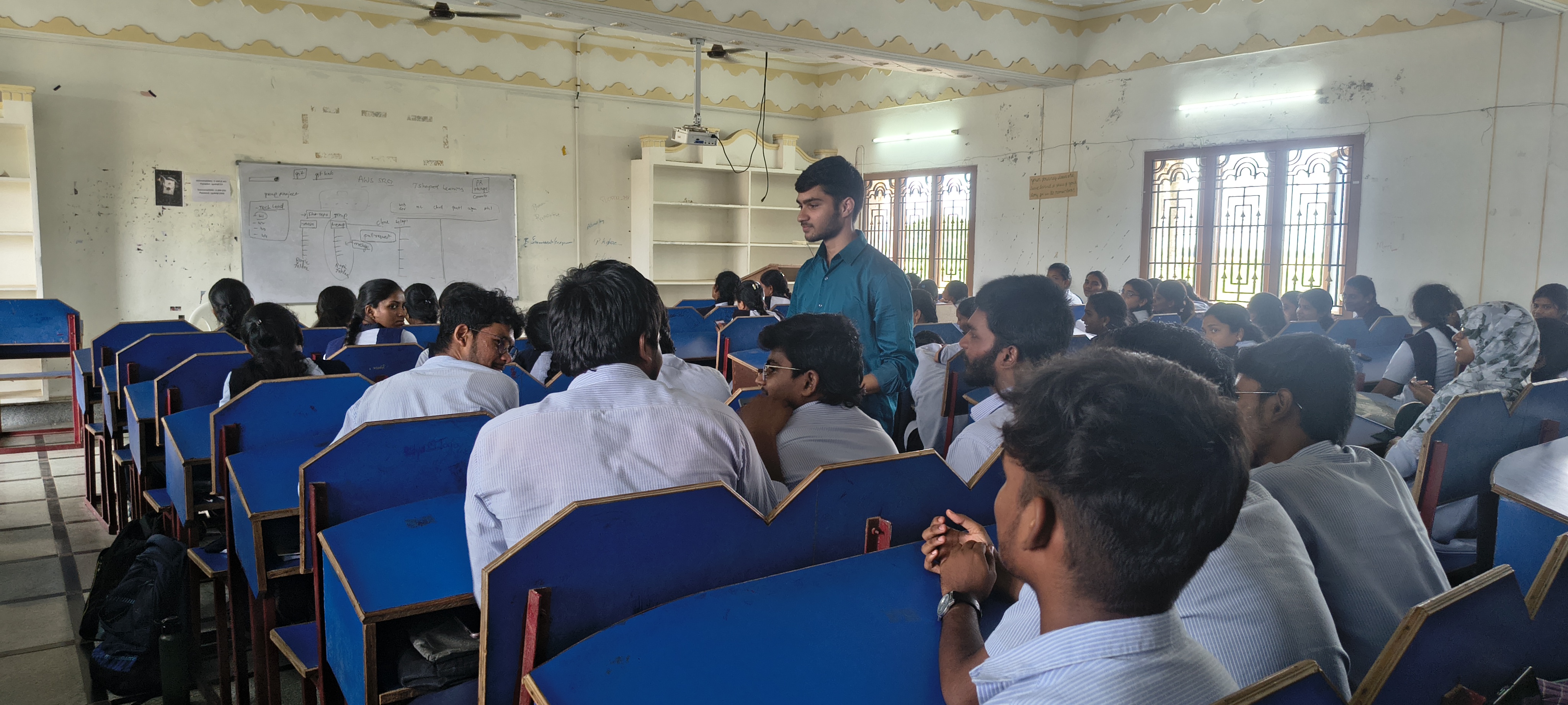 Students engaging with builder community overview